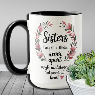 Caneca Irmãs Para Sempre Nunca Separadas Presente Signifi