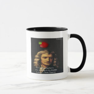 Caneca Isaac Newton "Ombros de Gigantes" Presentes de Sab