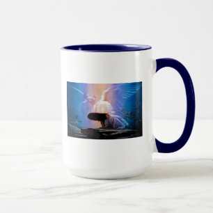 Caneca Isaiah 40:31 Rezando Angel Ringer Coffee Mug.