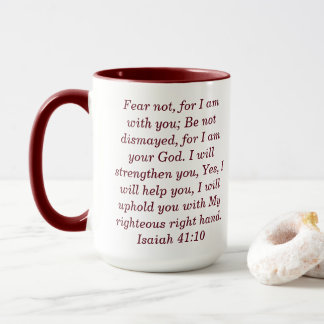 Caneca Isaiah 41:10 - Escritura Personalizada - Mug De Ca
