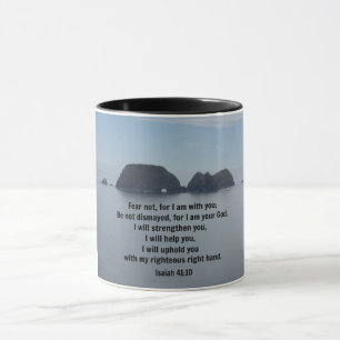 Caneca Isaiah 41:10 Não tenha medo, pois estou com você
