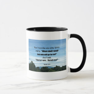 Caneca Isaiah 6:8 Então ouvi a voz do Senhor
