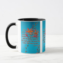Caneca Isaiah 9:6 KJV - Escritura de Bíblia Pic Dois Tons