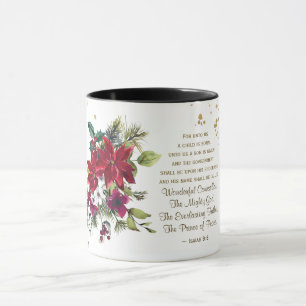 Caneca Isaiah 9:6 Para nós Uma criança é Nascer Bíbli