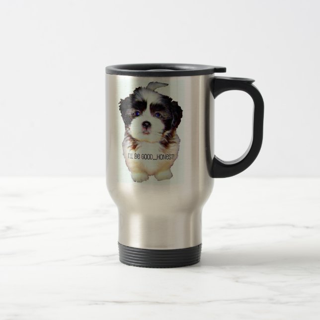 Caneca isolada filhote de cachorro (Direita)