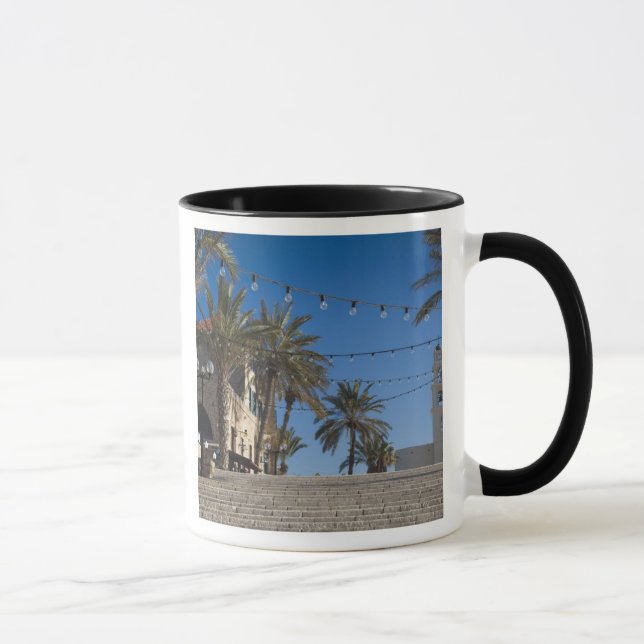 Caneca Israel, Tel Aviv, Jaffa, escadas, Old Jaffa (Direita)