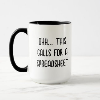 Caneca Isso exige um Folheto, Contador Engraçado