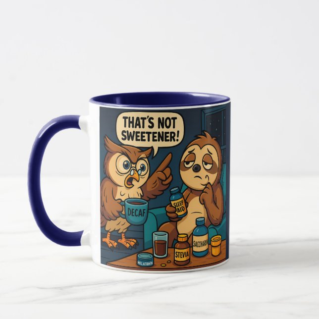 Caneca Isso não é doce - Design de café engraçado (Esquerda)