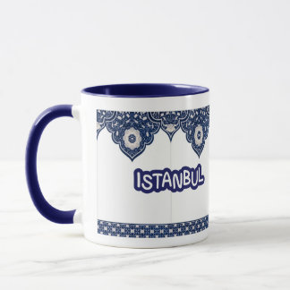 Caneca Istanbul Souvenir Blue traditional design Mug