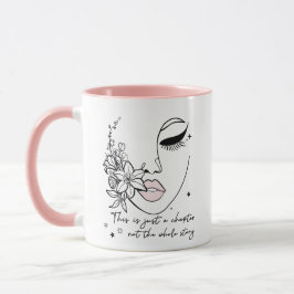 Caneca Isto é Apenas um Capítulo Citação Positiva 