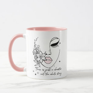 Caneca Isto é Apenas um Capítulo Citação Positiva 