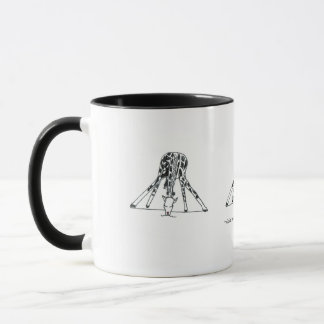 Caneca Isto é como um girafa bebe as águas brancas