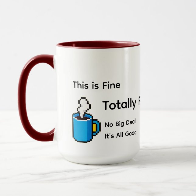 Caneca Isto está Bem Totalmente Bem  (Esquerda)