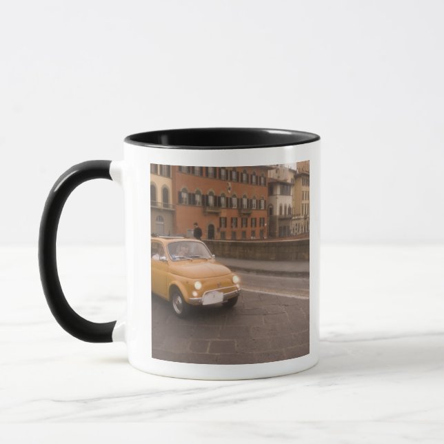 Caneca Itália, Florença. Fiat 800 Rally cruza Arno (Esquerda)
