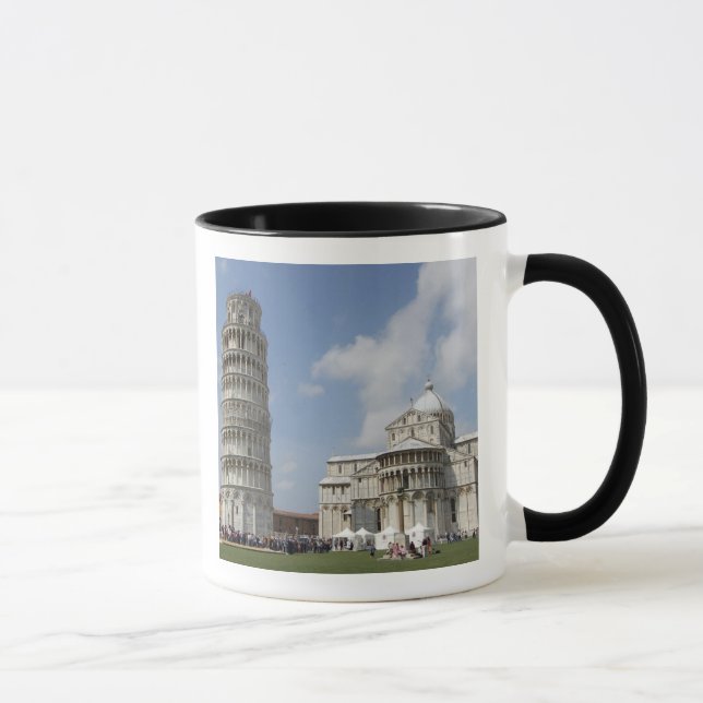 Caneca Itália, Pisa. Torre inclinada de Pisa e (Direita)
