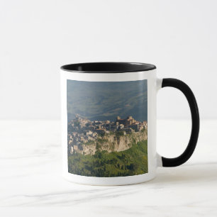 Caneca Itália, Sicília, Enna, Calascibetta, Vista da Manh