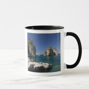 Caneca Itália, Sicília, Scopello, Rochas por Tonnara