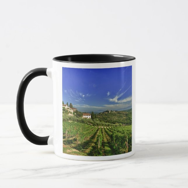 Caneca Itália, Toscana, Greve. Os vinhedos de Castello (Esquerda)