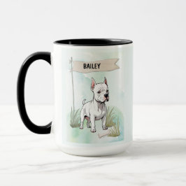 Caneca Italian Greyhound Aquarela Personalizado D