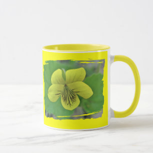 Caneca Itens de Coordenada de Violeta Amarelo Selvagem