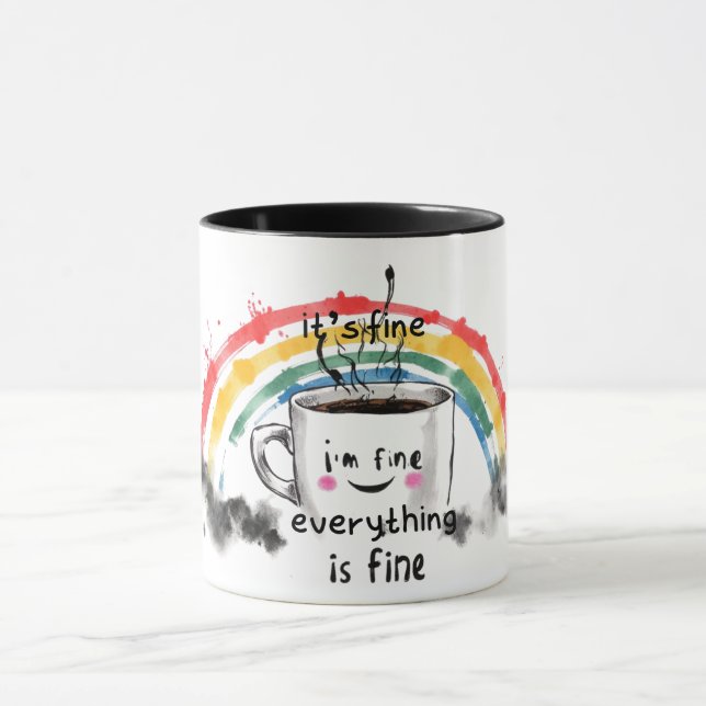 Caneca Its Fine I'm Fine Everything is Fine (Centro)