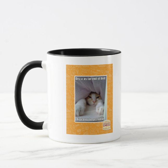 Caneca Iz do Dis como distante o owt da cama. (Esquerda)