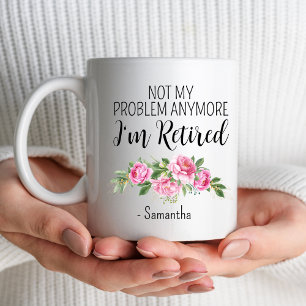 Caneca Já não sou o meu problema, sou o nome personalizad