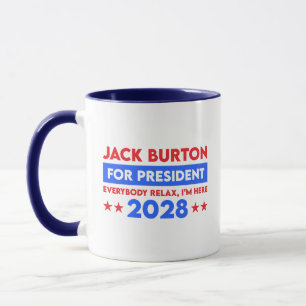 Caneca Jack Burton Para Presidente 2028