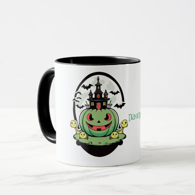 Caneca Jack O Lantern e Mansão Assombrada (Frente Esquerda)