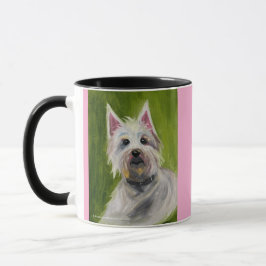 Caneca Jack Russel | Mug de dois tons, 15 oz