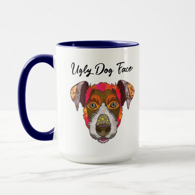 Caneca Jack Russell Terrier cara feia de cachorro (Esquerda)