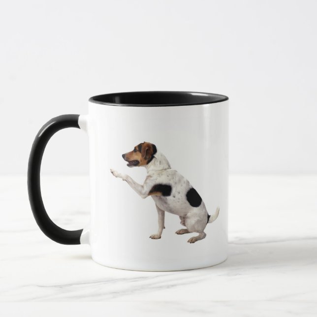 Caneca Jack Russell Terrier que levanta a pata (Esquerda)