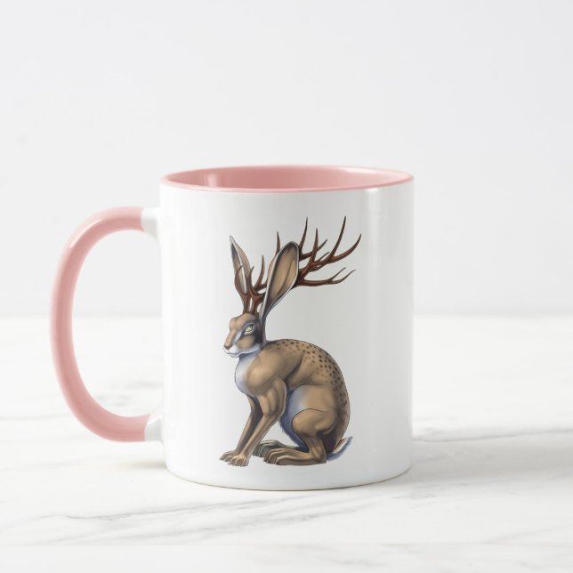 Caneca Jackalope Cryptid Animal (Esquerda)