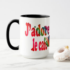 Caneca J'adore le café