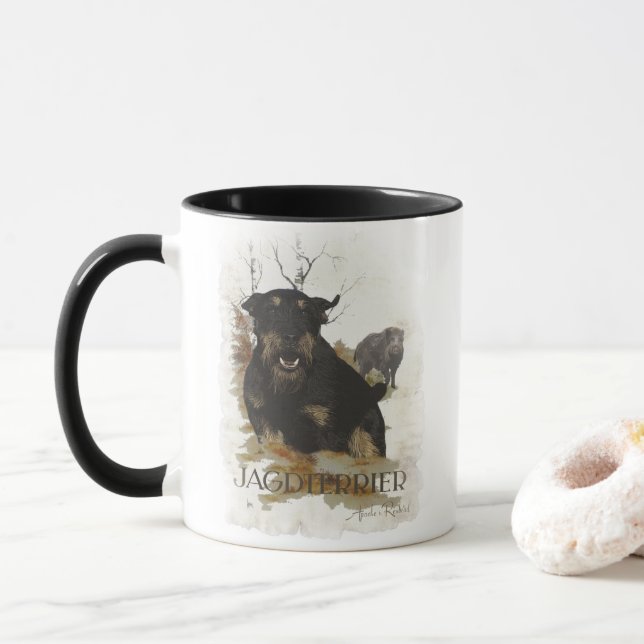 Caneca Jagdterrier (Com Donut)