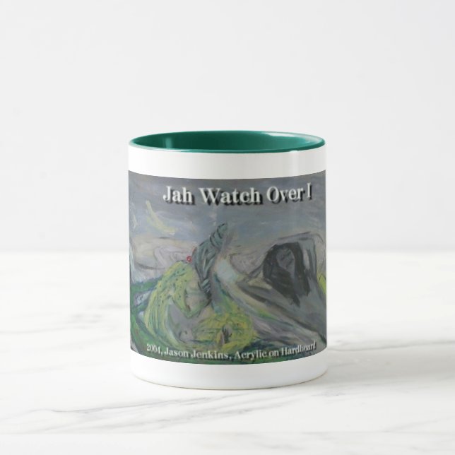 Caneca Jah vigia eu (Centro)