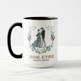 Caneca Jane Eyre e Edward Rochester com Wreath