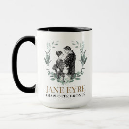 Caneca Jane Eyre e Edward Rochester com Wreath
