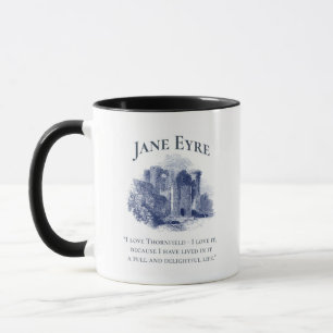 Caneca Jane Eyre - I Love Thornfield - Castle
