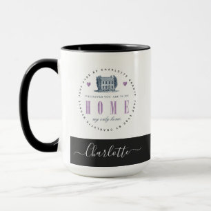 Caneca Jane Eyre - Minha Única Casa - Adicione Seu Nome