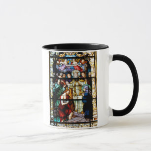 Caneca janela de vidro da mancha