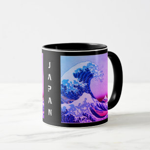 Caneca Japão - Arte Japonesa (Onda de Excelente em Kanag