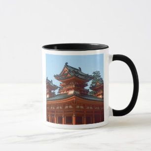 Caneca Japão, Quioto, templo colorido Heian Jingu,