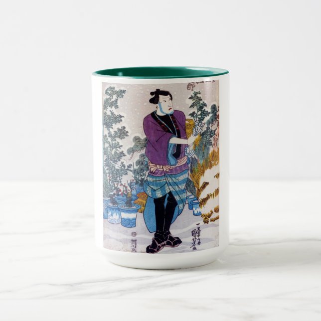 Caneca Japonês Bonsai Master, Kuniyoshi, Ukiyo-e (Centro)