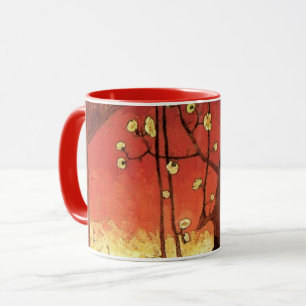 Caneca Japonismo: Flor de Plum Tree por Vincent van Gogh