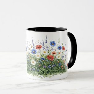 Caneca jardim botânico de flores silvestres