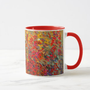 Caneca Jardim Brilhante Mural de Primavera Wildflower