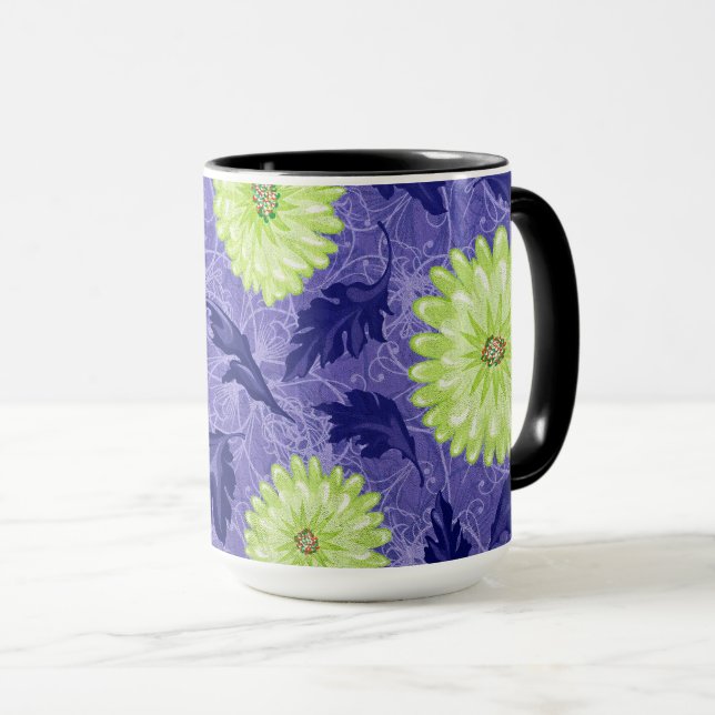 Caneca Jardim Daisy da Meia-Noite (Frente Esquerda)
