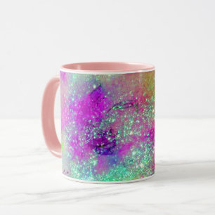 Caneca JARDIM DAS SOMBRAS PERDIDAS - violeta roxa rosa