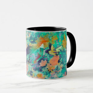 Caneca Jardim de Borboletas & uma Pena